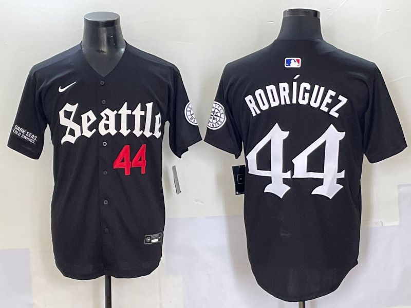 Men 2025 Seattle Mariners #44 Rodriguez Five generations Joint Name Nike MLB Jersey style 7